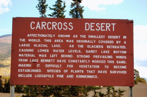 Carcross Desert unique geology