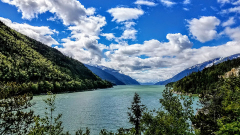 Nahku (Long) Bay overlook on drive to Dyea